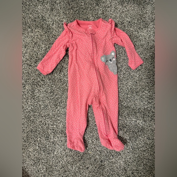 Lot of 8 Carter’s Baby Girl Pajamas 9 Months - Picture 9 of 9